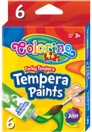 Темперни бои Colorino 6 цвята в тубички