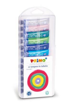 Темперни бои PRIMO 12 цвята х 12 мл, в алум.тубички, PPL кутия