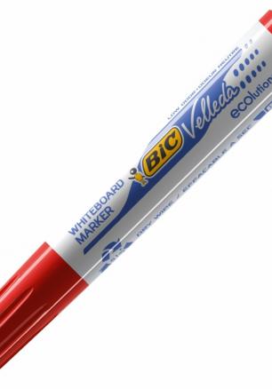 Маркер за бяла дъска BIC Eco Velleda 1701 объл връх, 1.5 мм, червен