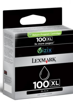 Black High Ink Cartridge Lexmark #100XL for S305/S405/S505/S605/PRO205/PRO 705/PRO 805/PRO 905 - Return Program 510 pages