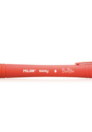 Химикалка MILAN авт., Sway 1.0 мм, червена