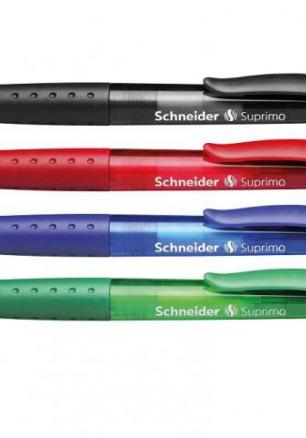 Химикалка Schneider Suprimo M, зелено тяло и мастило
