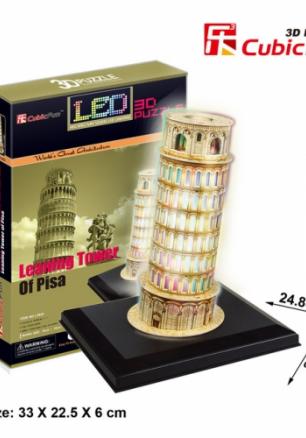 Cubic Fun Пъзел 3D Pisa Tower 15ч. LED base