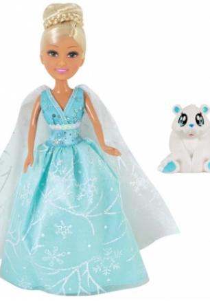 Sparkle Girlz Кукла Зимна Принцеса с домашен любимец