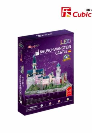 Cubic Fun Пъзел 3D Neuschwanstein Castle 128ч. LED inside