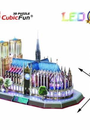 Cubic Fun Пъзел 3D Notre Dame de Paris 149ч. LED inside