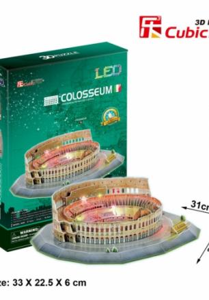 Cubic Fun Пъзел 3D Colosseum 185ч. LED inside