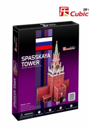 Cubic Fun Пъзел 3D Spasskaya Tower 33ч.