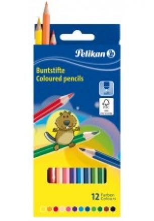 Тристенни цветни моливи 12 цвята