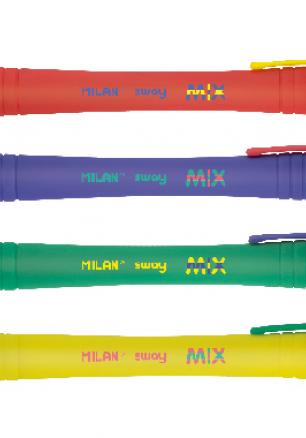 Химикалка MILAN авт., Sway Mix 1.0 мм, синьопишеща