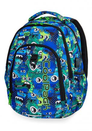 РАНИЦА COOLPACK - STRIKE USB - WIGGLY EYES BLUE