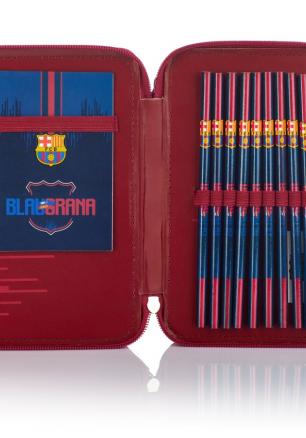 Двоен несесер за моливи с аксесоари 2W FC-236 FC Барселона Барса Фен 7