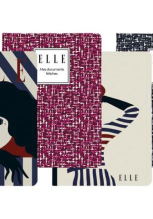 Папка с ластик Elle, A4, картон