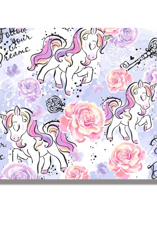 Блок за рисуване №4 Rainbow - Unicorn Follow your Dreams, 190 g, 10 листа