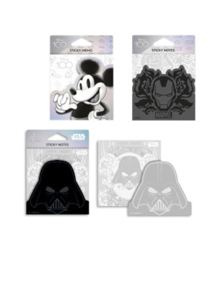 Лепящи листчета Coolpack Disney 100 Black, асортимент