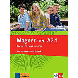 Magnet neu A2.1: Deutsch für junge Lernende. Kurs- und Arbeitsbuch mit Audio-CD