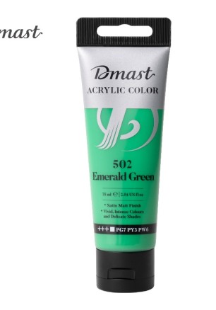 Акрилна боя Deli Dmast EC330-EG, в тубичка 75 мл, 502 emerald green