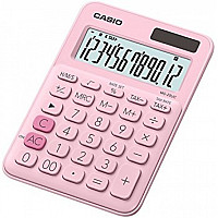 Калкулатор CASIO COLORFUL MS-20UC- PK, настолен, 12 dgt, 149.5x105x23 мм, розов