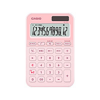 Калкулатор CASIO COLORFUL MS-20YC-LP, настолен, 12 dgt, 154.5x101x18 мм,светло розов