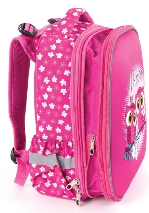 Ученическа раница PULSE Anatomic Cube Pink Owl, 2 отделения
