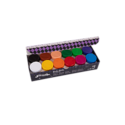 Темперни бои в бурканчета 12 цвята Colorino Kuromi