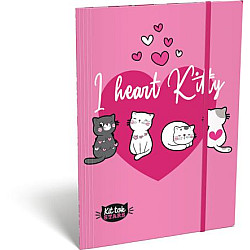 LIZZY CARD KITTOK Heart Kitty папка с ластик