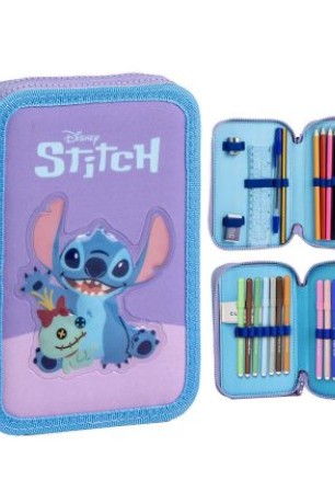 STITCH несесер с 2 ципа, ПЪЛЕН