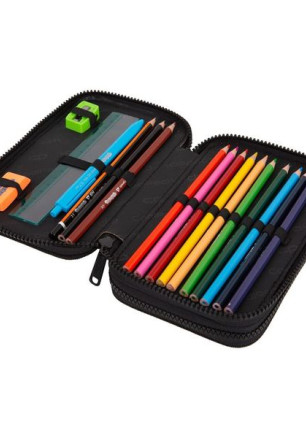 Ученически несесер с пособия COOLPACK - JUMPER 2 - DAISY BLACK