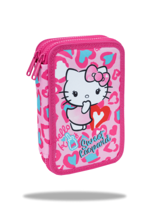 Ученически несесер с пособия COOLPACK - JUMPER 2 - Hello Kitty Pink
