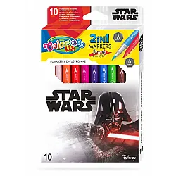 Двувърхи флумастери 10 цвята Star Wars Colorino Disney