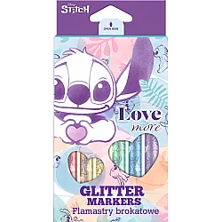 Брокатни флумастери 6 цвята Stitch Pastel Colorino