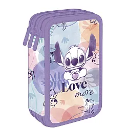 Ученически несесер с пособия Coolpack - Jumper 3 - Stitch Pastel