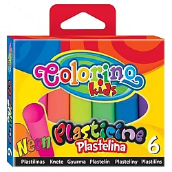Неонов пластилин 6 цвята Colorino