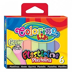 Светещ пластилин 6 цвята Colorino