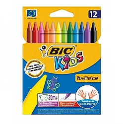 Пастели BIC Kids Plastidecor 12 цвята