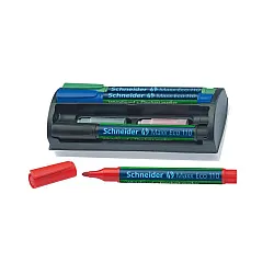 К-кт за бяла дъска - маркери Maxx Eco 110 4 цв.+гъба и пълнители