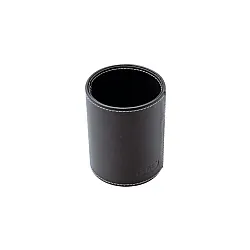 Моливник цилиндър, кожа, черен