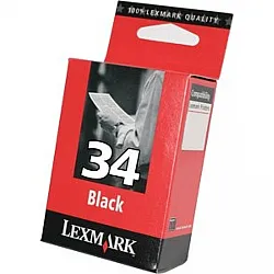 Black Ink Cartridge Lexmark #34XL for P910/P4000/P6000 series/ X3500/X4500 series/X2500 series/X3300/X5200 series/ X5070/X5075/X5470/X5490/X5495/X7100/X7300/X8300 series/X7350/Z800/Z845/Z1300/Z1400 - 550 pages