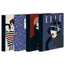 Папка 2 ринга Elle, 45 мм, А4, картон объл гръб
