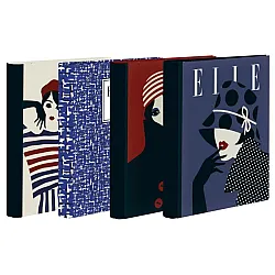 Папка 2 ринга Elle, 45 мм, А4, картон объл гръб