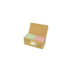 Листчета лепящи, Nature box, 4 цв., 75х75 мм, 100 л.