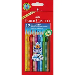 Цветни моливи 6 цвята Faber-Castell Colour GRIP акварелни 