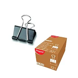 ЩИПКА MAPED черна 32 mm кут. 12 бр