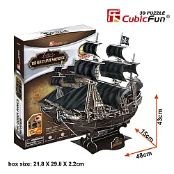 Cubic Fun Пъзел 3D Кораб The Queen Anne's Revenge 155ч