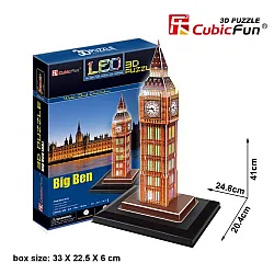 Cubic Fun Пъзел 3D Big Ben(U.K.) 28ч. LED base