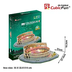 Cubic Fun Пъзел 3D Colosseum 185ч. LED inside