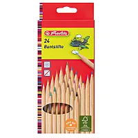 Herlitz - Цветни моливи Natur - 24 цвята