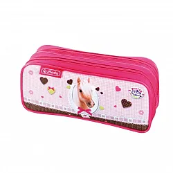 Несесер 2 ципа празен мек pretty pets horses
