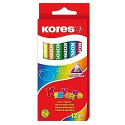 Пастели KORES KRAYONES 12 цв. малки