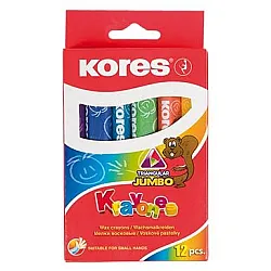 Пастели KORES KRAYONES 12 цв. големи